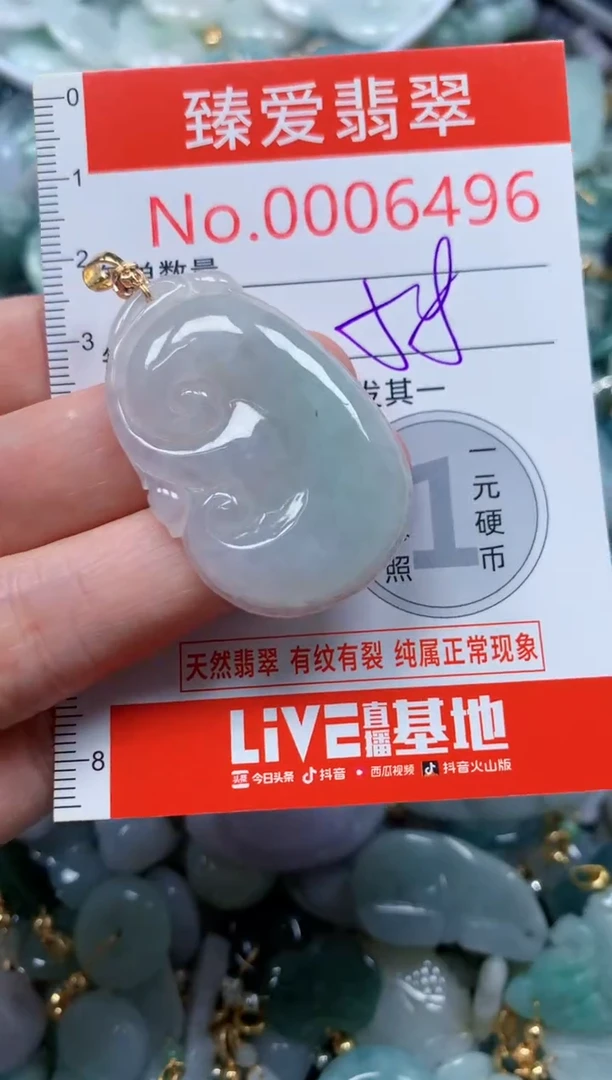 翡翠未镶嵌吊坠(不含链)6496