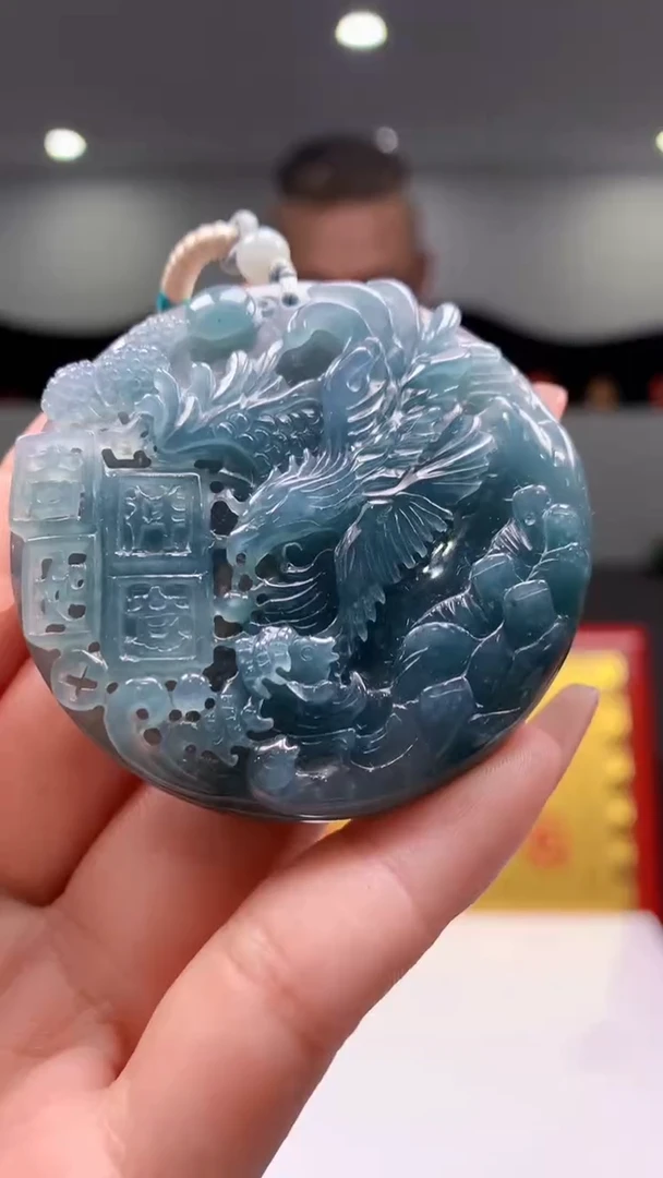 【闪购商品】定制翡翠未镶嵌1057ry-毛货挂件21
