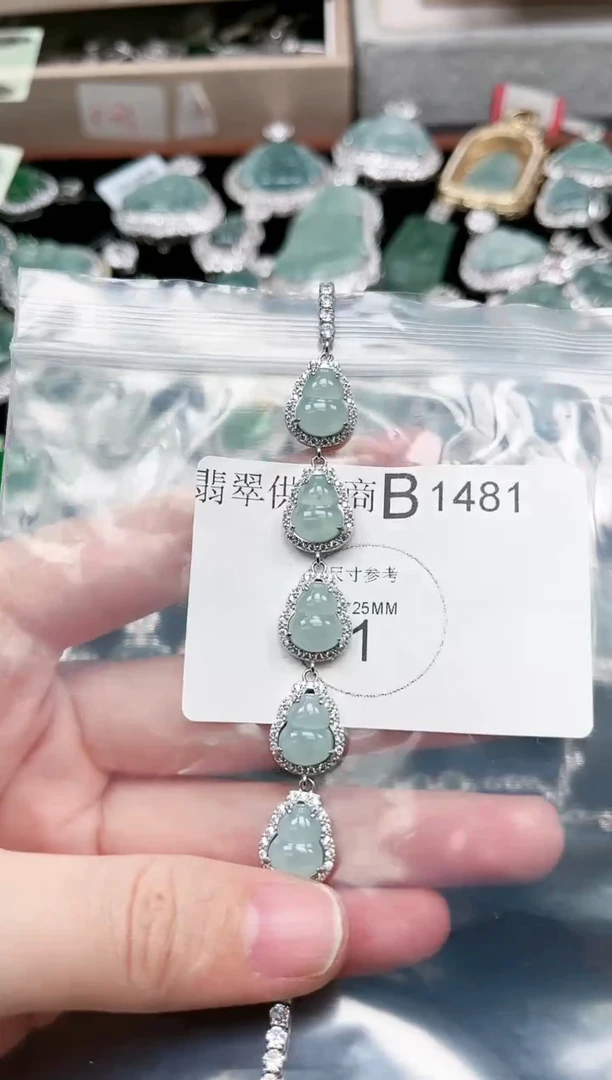 【闪购商品】翡翠颈饰未镶嵌赠皮绳1481