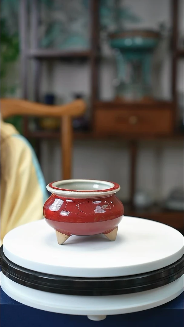 钧红色香炉 福利价