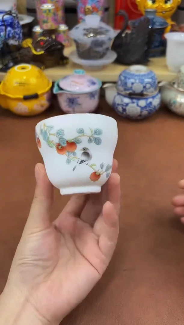 陶瓷茶具摆件旅行套组
