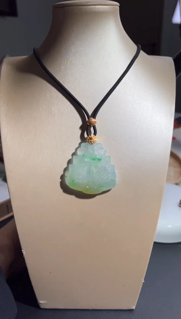 【闪购商品】定制翡翠18K金镶嵌天然缅甸A货翡翠