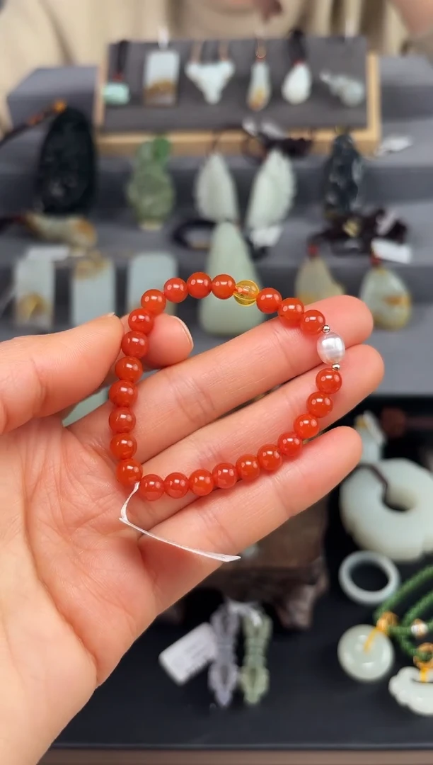 【闪购商品】南红玛瑙手链未镶嵌南红手串