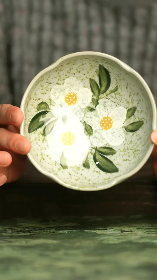 陶瓷青诗集手工手绘瓷器