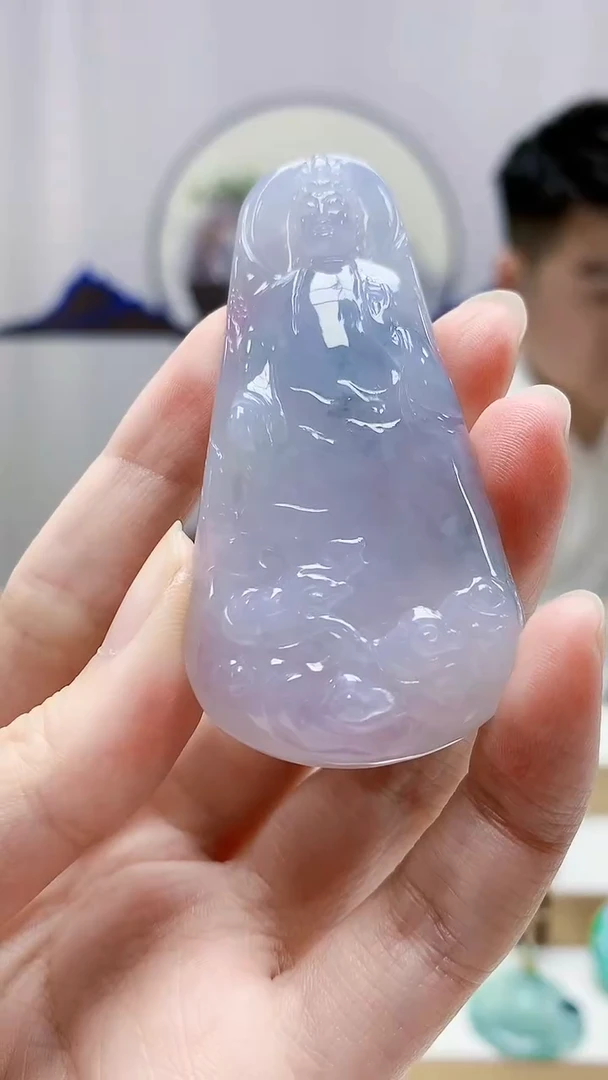 未镶嵌定制翡翠5028zm-毛货挂件观音246