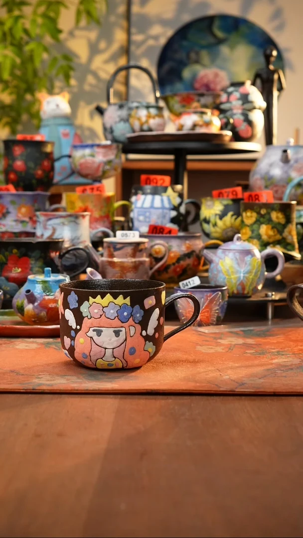 瓷片景德镇手工手绘618