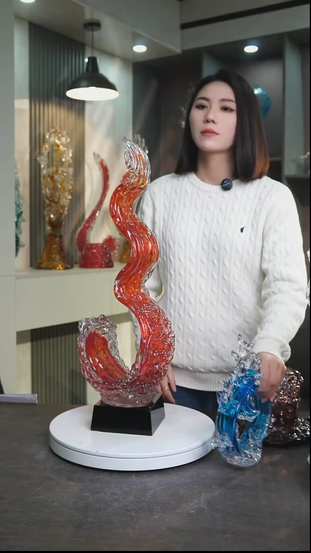 琉璃T****g定制海洋蓝海浪风生水起高65-70