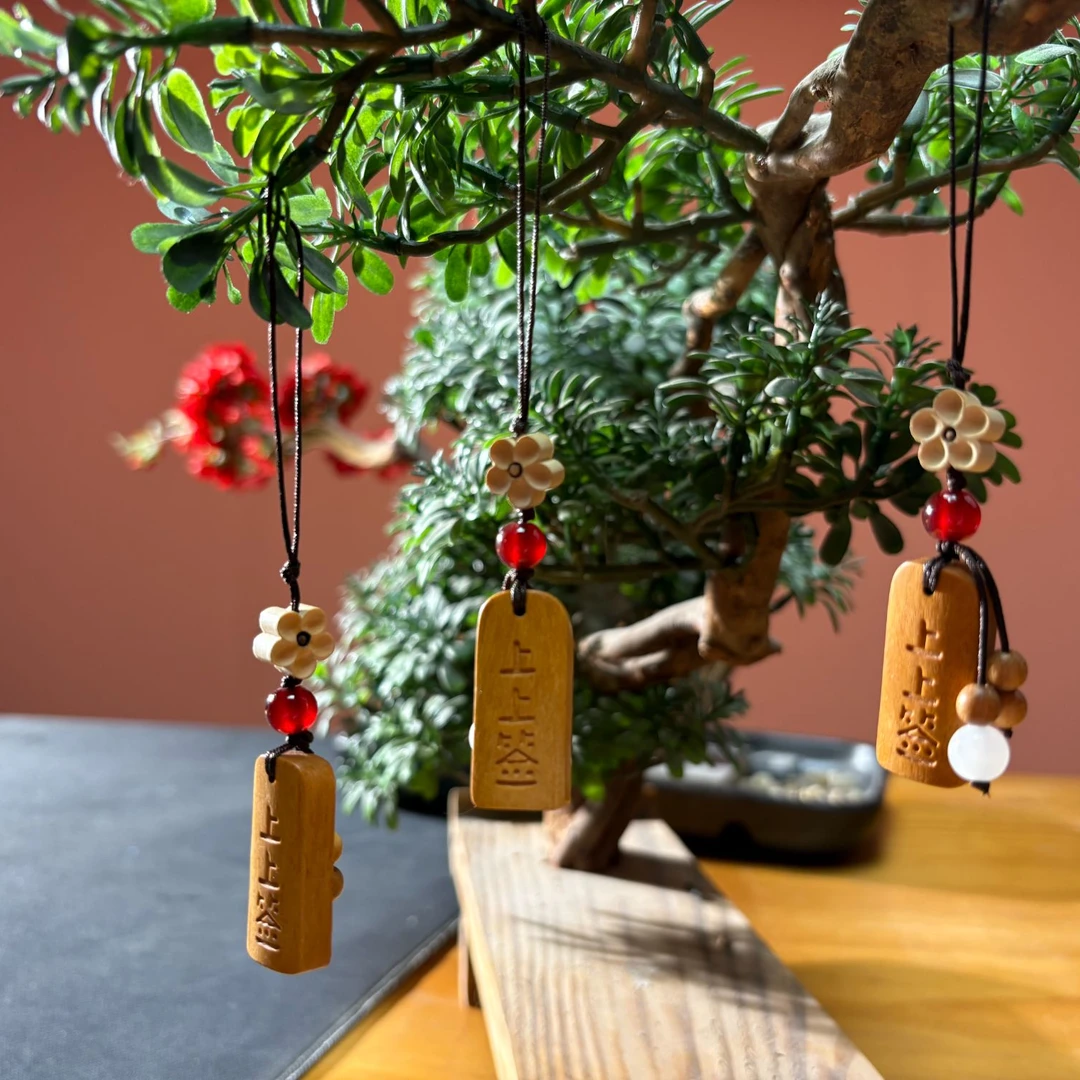 158檀香好上上签平安许愿牌手机链挂绳防丢扣男女款古风挂饰