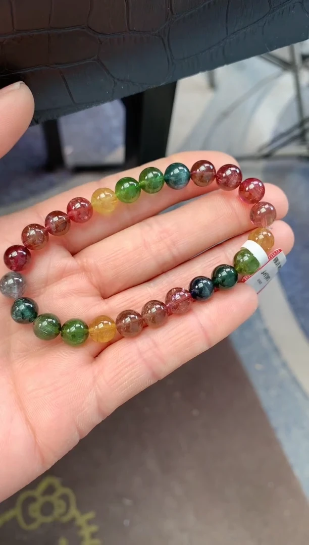 【闪购商品】碧玺手串未镶嵌多样性发一条