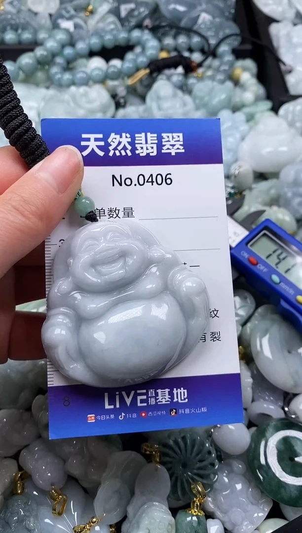 【闪购商品】翡翠颈饰未镶嵌缅甸A货翡翠0406