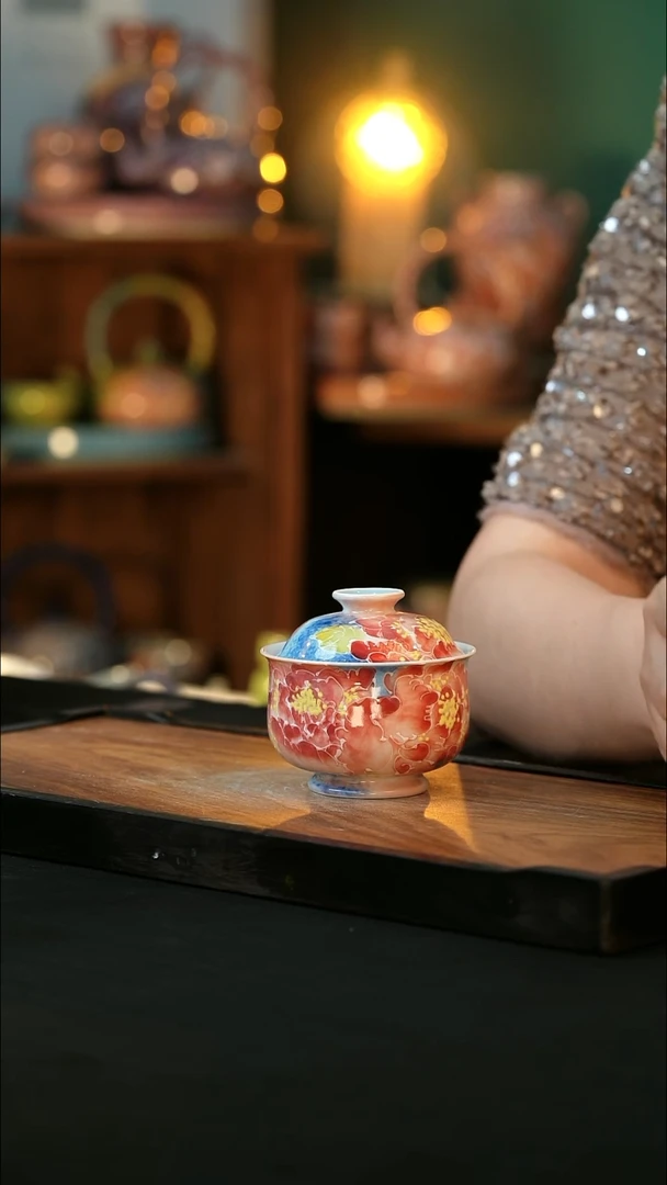 杯手绘心瓷陶瓷浮力