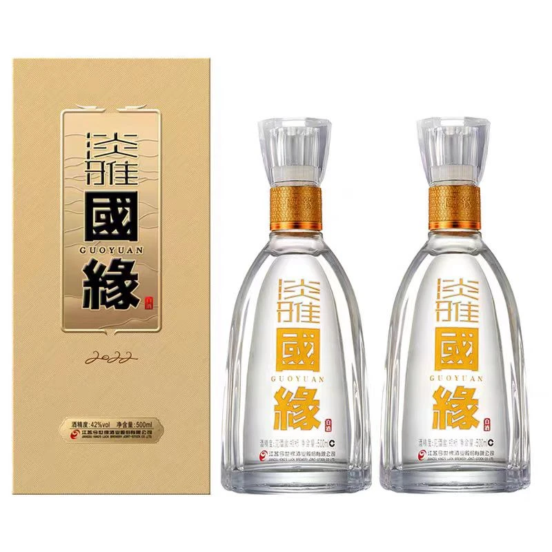 淡雅国缘 42度白酒 500ml*2/提（赠礼袋）