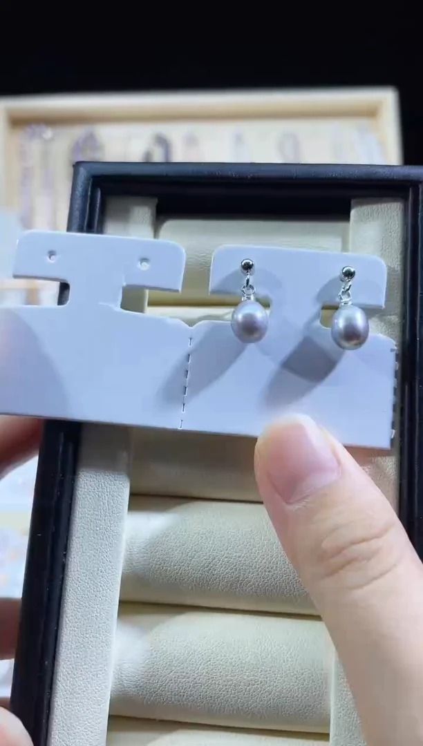 未镶嵌耳饰淡水珍珠耳环
