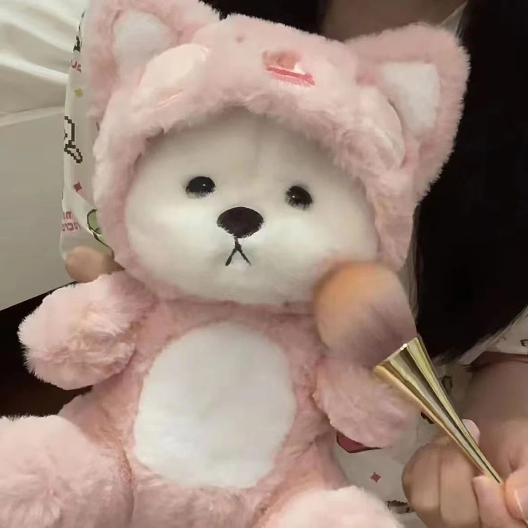 嘟嘟小熊变身玩偶可爱小熊公仔毛绒玩具大号生日礼物【误差1-3cm】