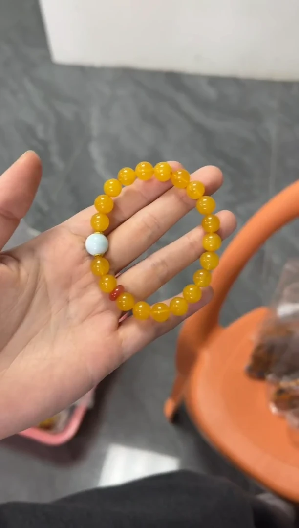 手链蜜蜡未镶嵌蜜蜡海纹手串[多样发其一]