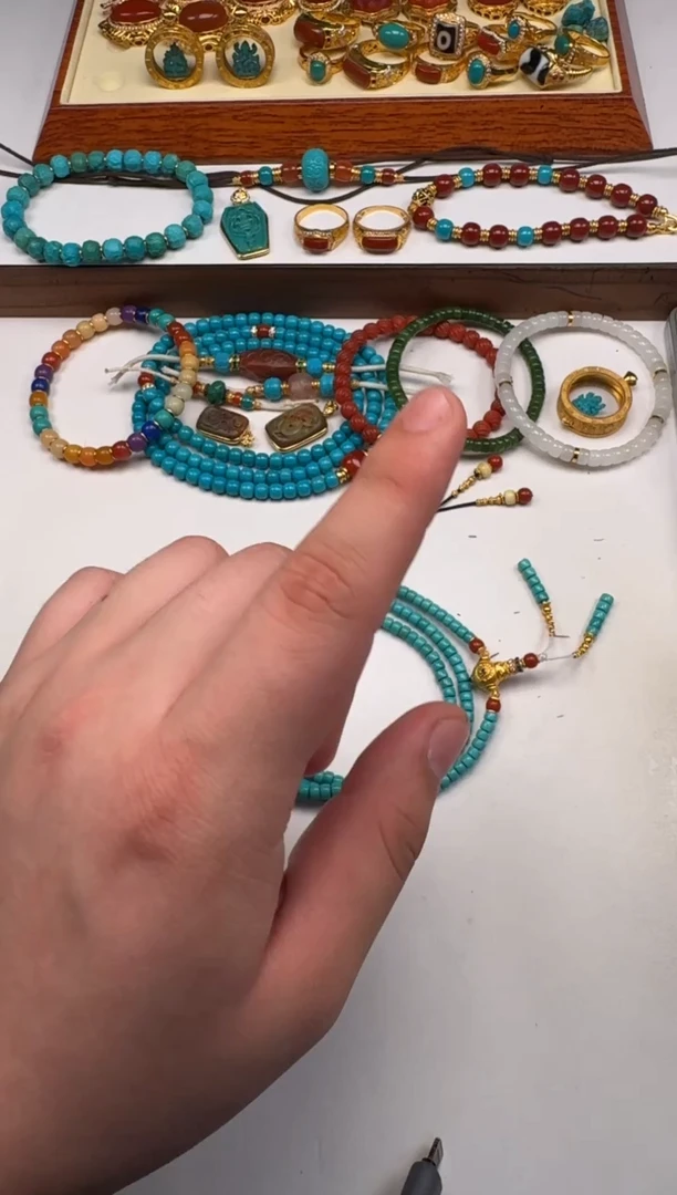 未镶嵌绿松石挂件人**～配饰配饰