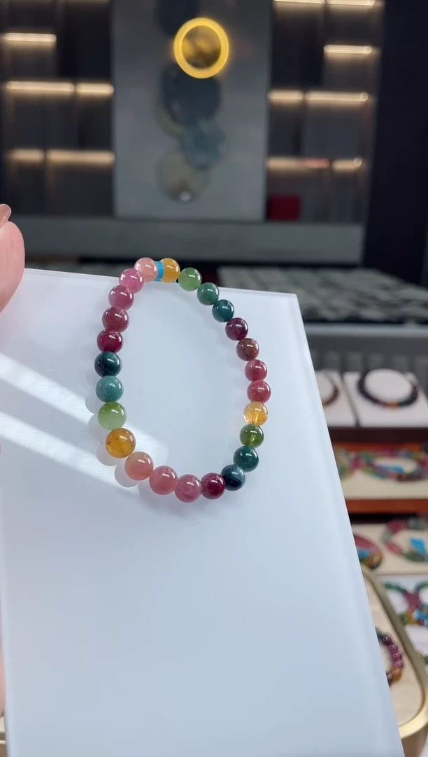 单圈手串未镶嵌碧玺（多样性发一条）T