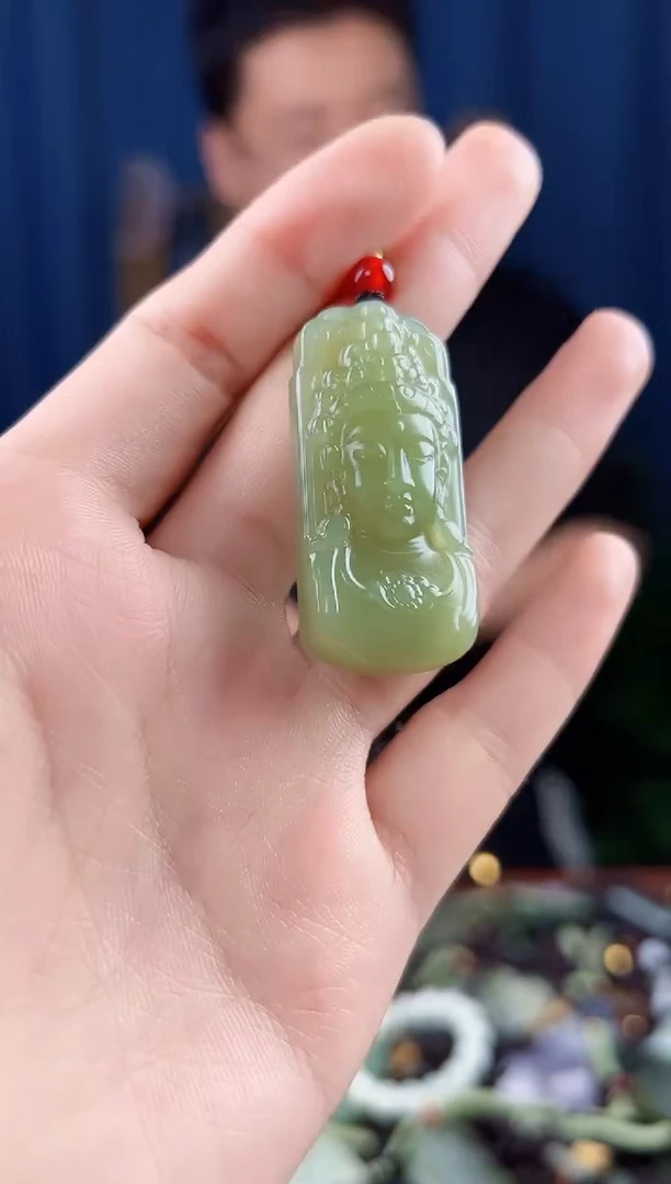 未镶嵌和田玉挂件拍一发一，