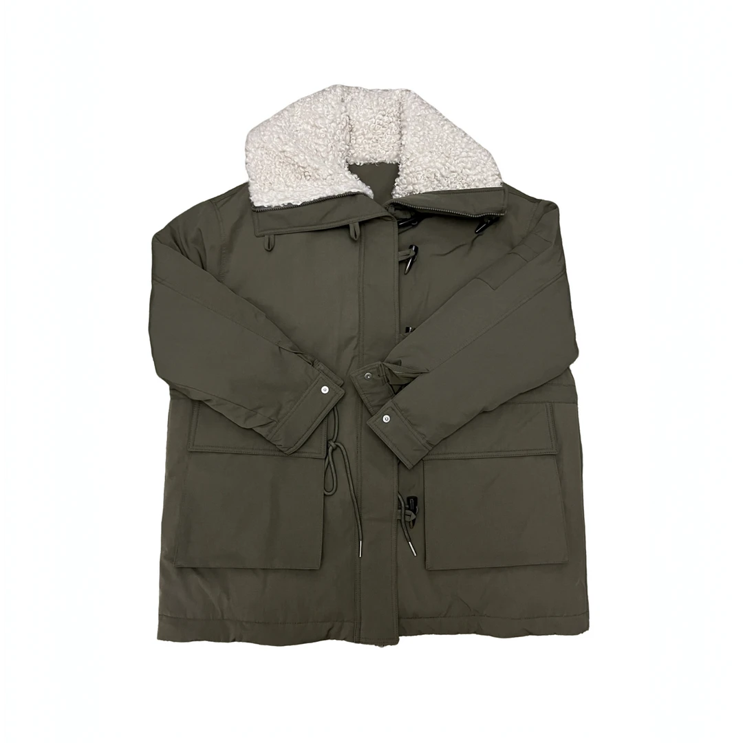 白乌鸦[北极冬日]牛角扣羽绒服外套1165时尚休闲