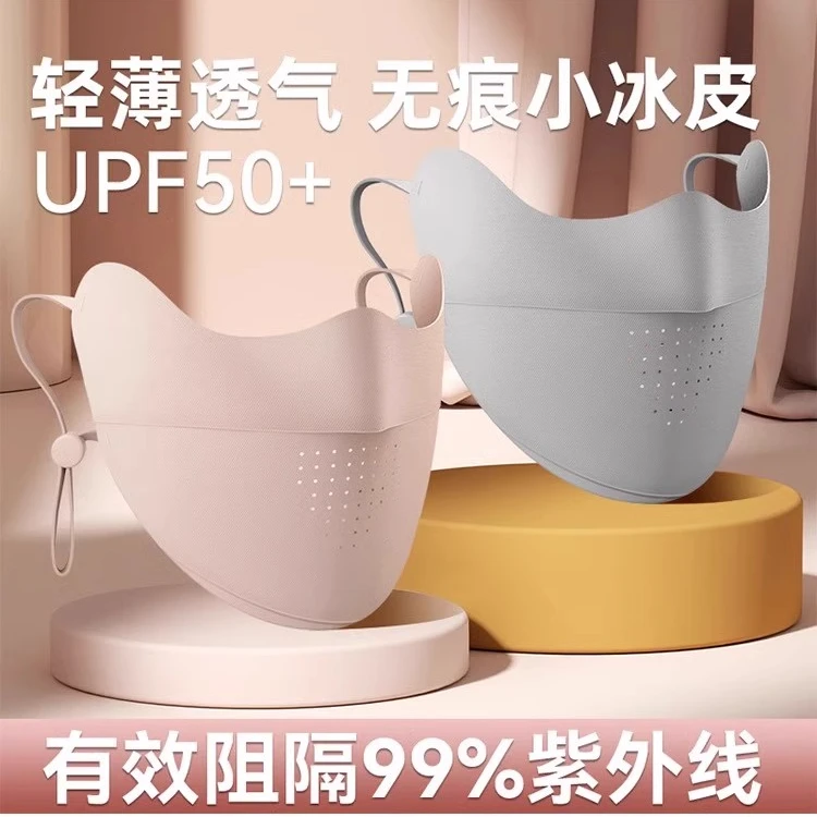 新款防晒口罩女护眼角防紫外线专业遮阳全脸面罩冰丝夏季薄款透气