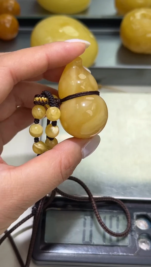 裸石琥珀未镶嵌琥珀蜜蜡吊坠