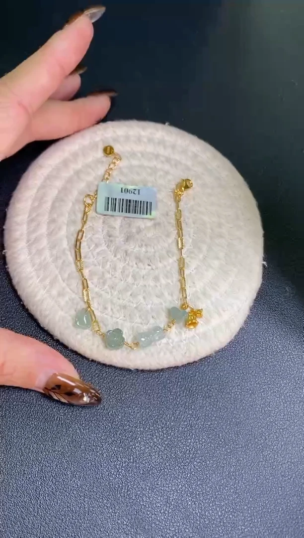 颈饰银S925镶嵌翡翠12901