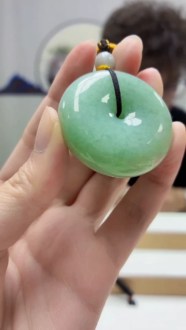 未镶嵌定制翡翠4688zm-毛货挂件17扣子