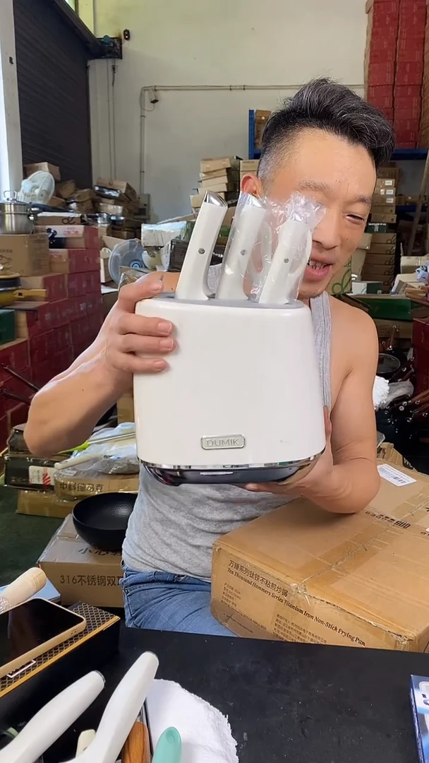 食品级塑料1德马克鲨鱼套装 不锈钢款 刀架旧