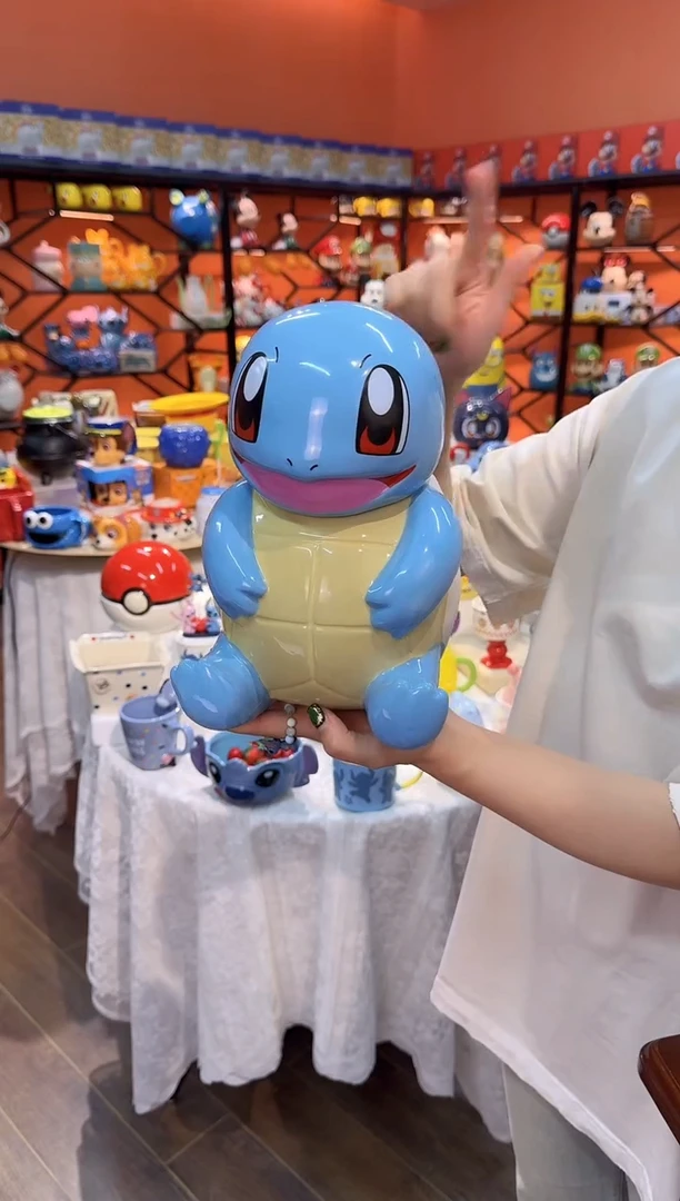 瓷片@@陶瓷杰尼龟储物罐