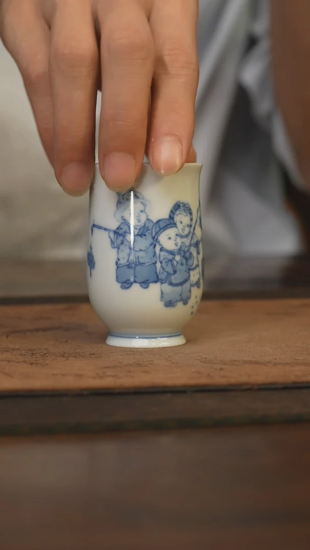 杯柴窑青花破价福利