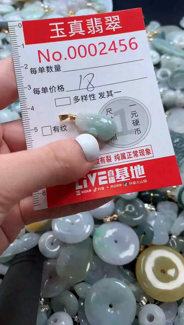 翡翠未镶嵌吊坠(不含链)2456