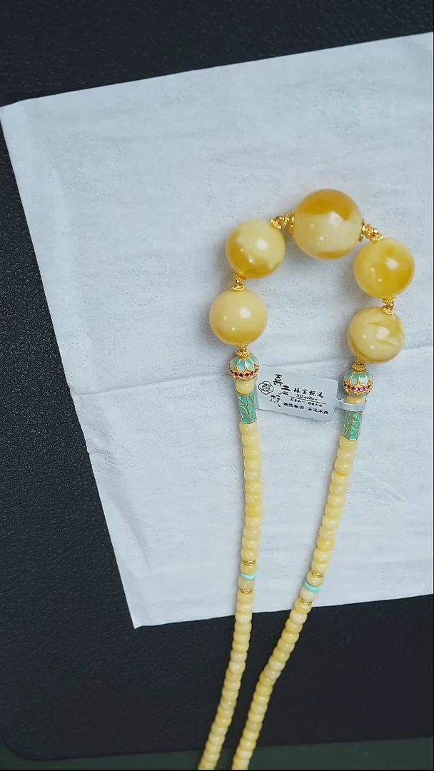 蜜蜡颈饰未镶嵌蜜蜡项链