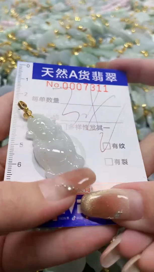 颈饰未镶嵌翡翠天然A货翡翠