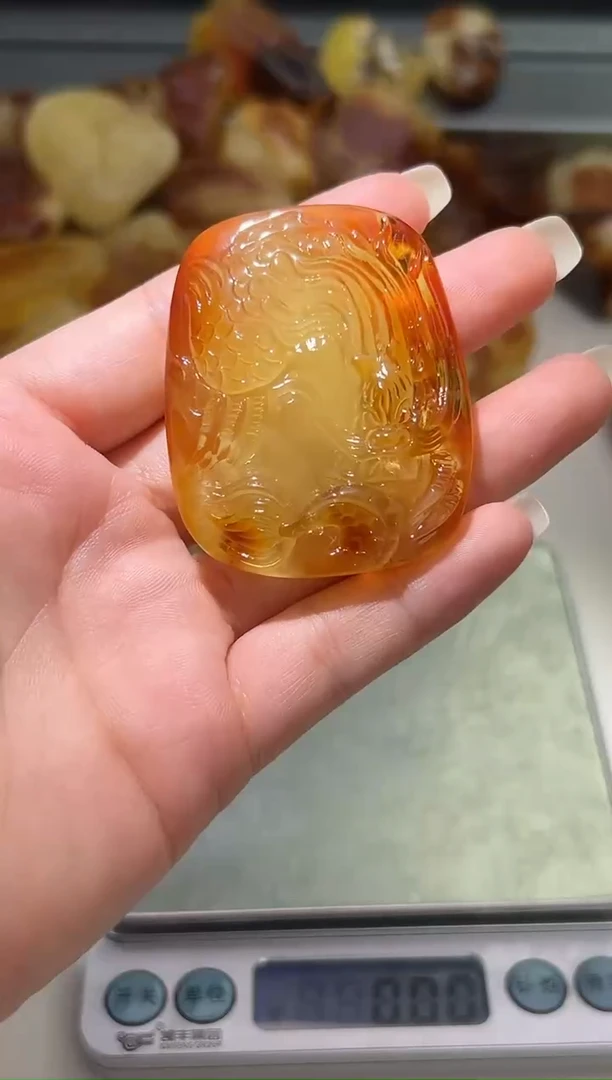裸石琥珀未镶嵌琥珀蜜蜡吊坠