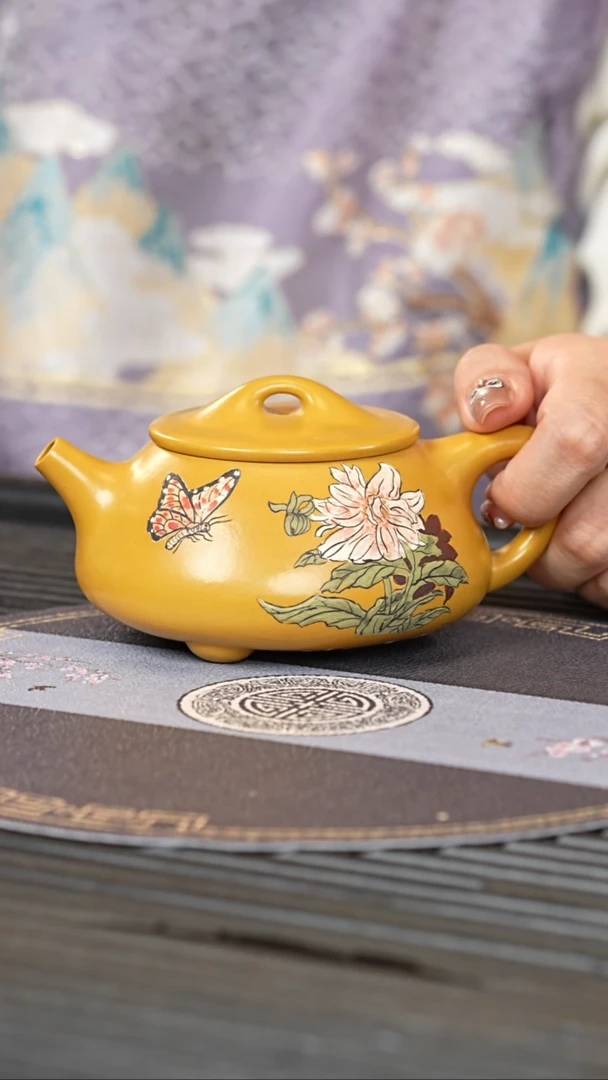 【闪购商品】紫砂茶壶ZST 黄金朱泥 石瓢