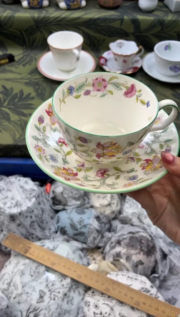 瓷片   明咖啡杯