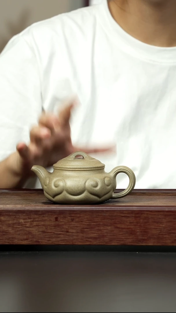 紫砂茶壶青段 仿古如意