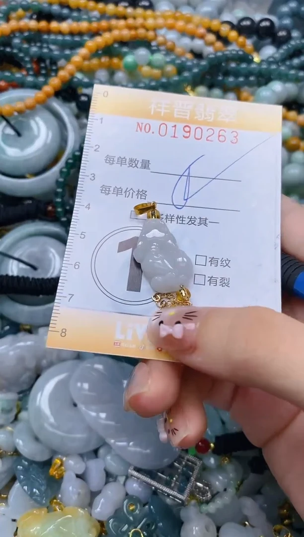 翡翠未镶嵌颈饰闪购0190263多样性发其一