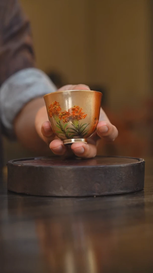 40柴房陶瓷柴烧主人杯