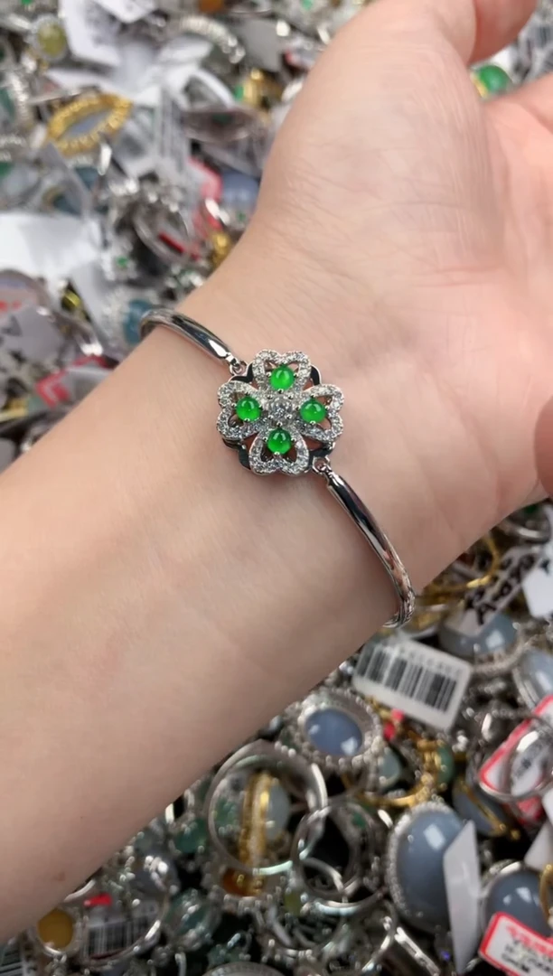 银S925镶嵌戒指翡翠11-11-11      6