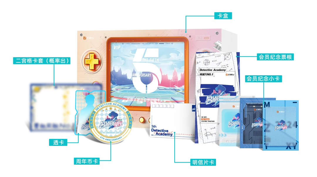 【魂】【1盒车】《名侦探学院五周年》限定会员纪念卡(代拆)