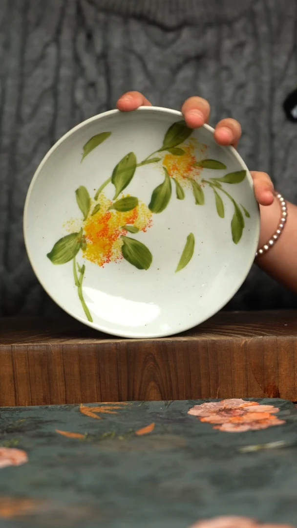 杯釉下彩手工手绘同款陶器