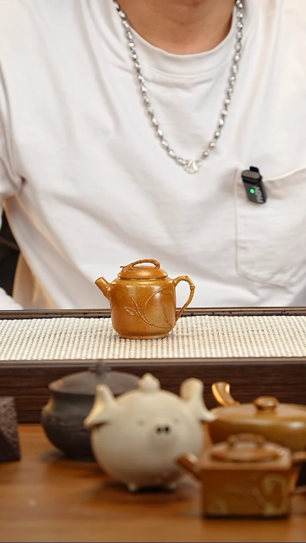 【闪购商品】紫砂茶壶柴烧文竹 80cc