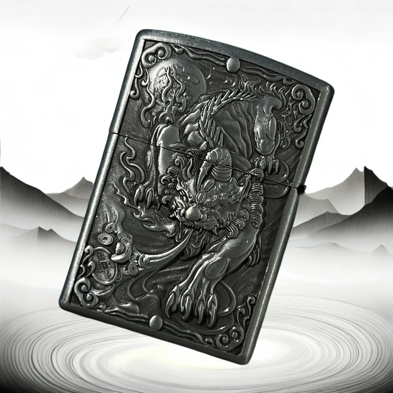 ZORRO【ZK20-2貔貅本色】貔貅本色煤油防风打火机 高端送礼—29