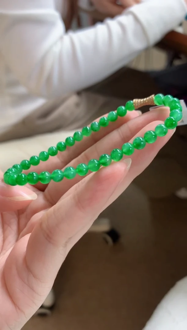 18K金镶嵌手串翡翠A752|29800