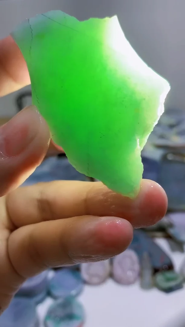 裸石翡翠0蒙0翡翠珠宝908