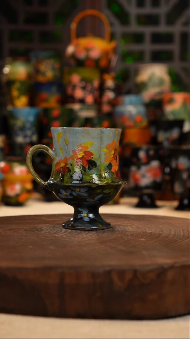 油画   釉下彩   杯子