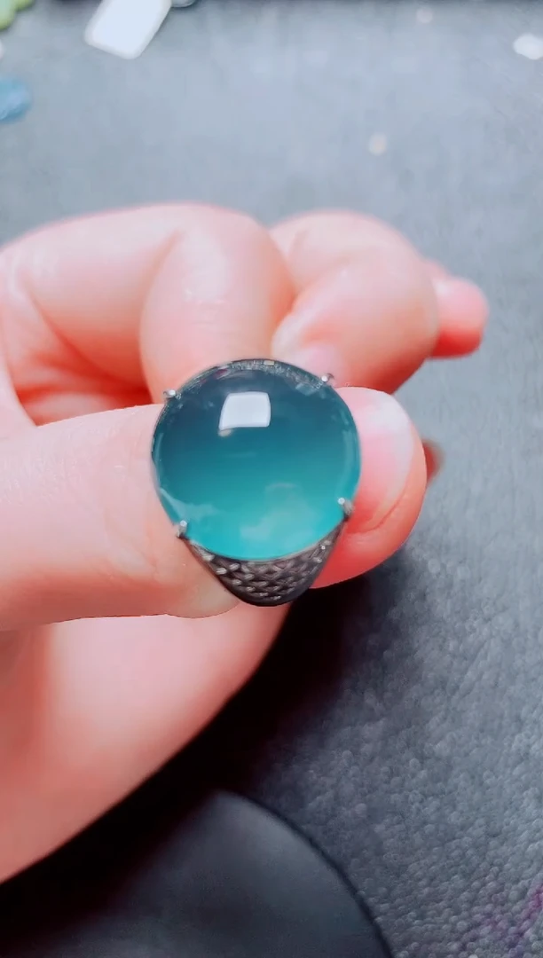 银S925镶嵌戒指翡翠1111