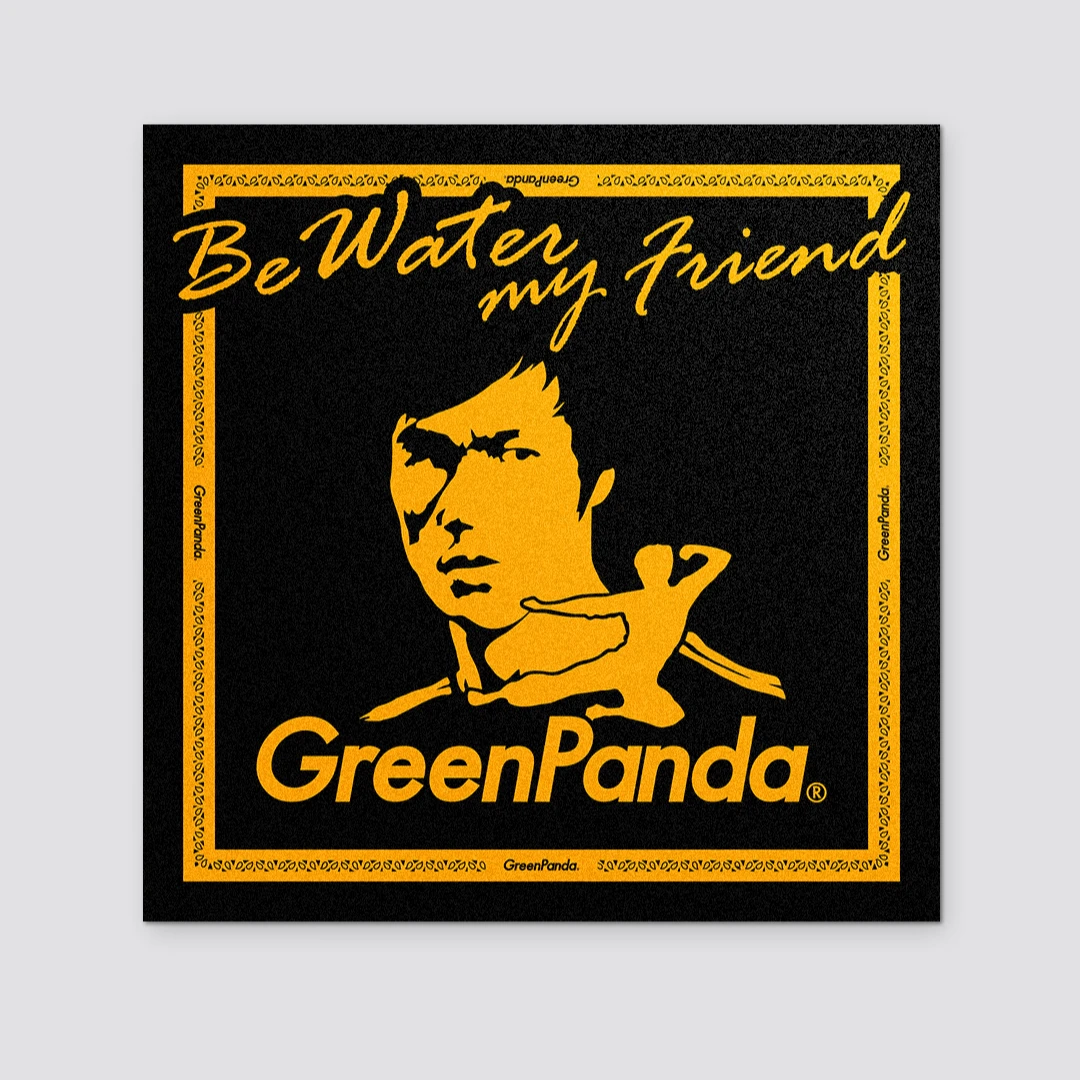 GreenPanda全场景地胶地垫李小龙纪念款-黑黄