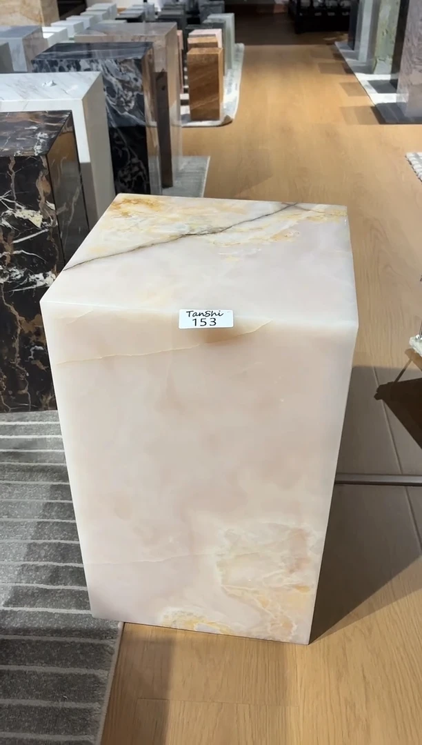 石材153粉玉30*50大墩墩